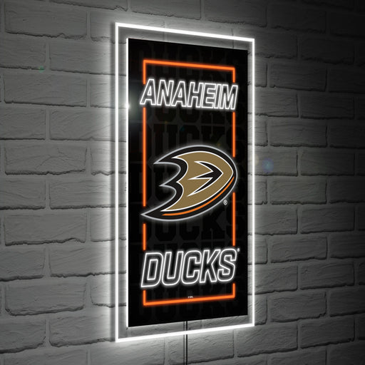 Signature HomeStyles Wall Signs Anaheim Ducks NHL Neo Lite Rectangle Wall Sign