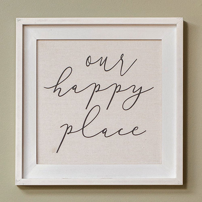 Signature HomeStyles Wall Signs Our Happy Place Wood Sign