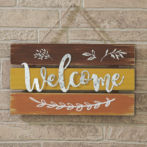 Signature HomeStyles Wall Signs Welcome Wood Plank Sign